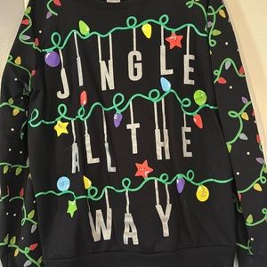 light up Christmas/holiday sweater - “jingle all the way”